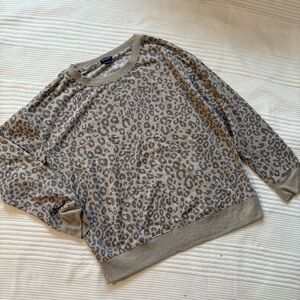 Splendid Leopard Print Sweatshirt